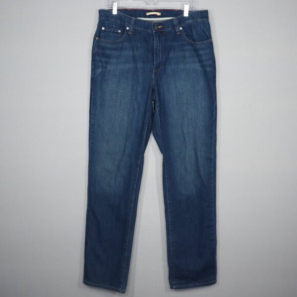 LL Bean Men's Classic Fit Straight Leg Denim Jeans Blue Size 34x34 - Picture 1 of 6
